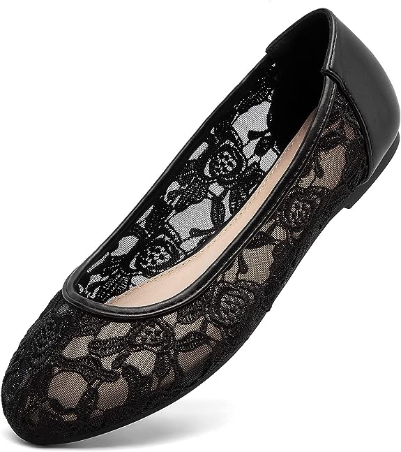 Round Toe - Stylish Slip-on Ballet Flats for wide feet