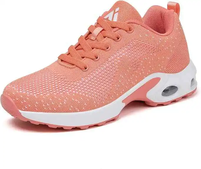 Best trendy trainers for women – Mishansha Women's Sneakers with breathable knit upper, cushioned insole, flexible outsole, and slip-resistant tread for quick and natural foot movements.